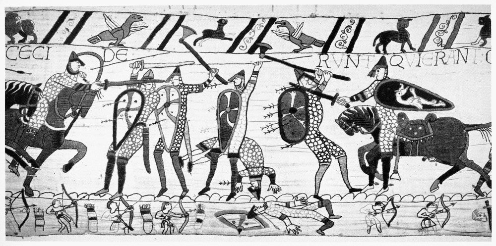 Bayeux Tapestry Battle Scene Poster Print by Granger Collection