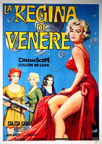 Queen of Outer Space Fine Art Print - Zsa Zsa Gabor 1958 Movie Poster