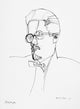 Portrait of James Joyce Fine Art Print by Wyndham Lewis (1920)