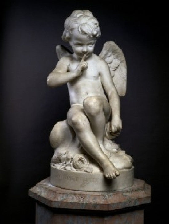 Seated Cupid Fine Art Print by Etienne Maurice Falconet - Musée du Louvre, Paris