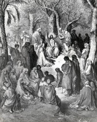 Sermon on the Mount Fine Art Print by Gustave Dore