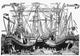 Battle of Zonchio 1499 Naval Battle Fine Art Print by Granger Collection