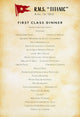 Titanic First-Class Dinner Menu Fine Art Print (1912) by Granger Collection