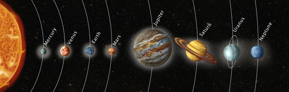 Solar System Orbits Illustration Fine Art Print by Spencer Sutton