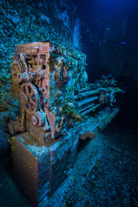 Inside the USS Kittiwake Shipwreck Art Print by Jennifer Idol
