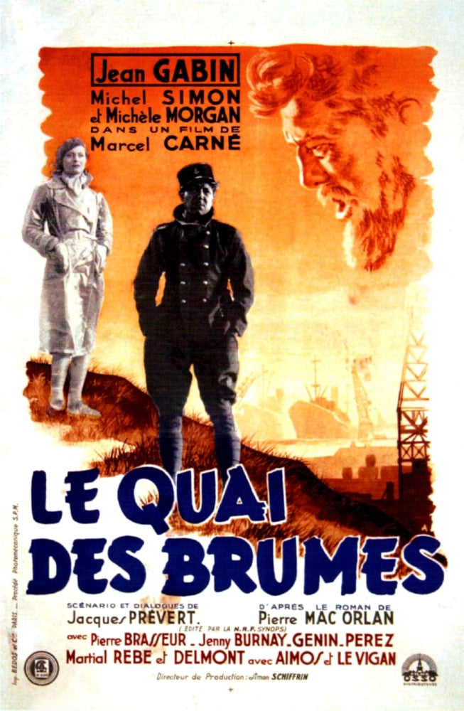 Port Of Shadows 1938 French Movie Poster Art Print