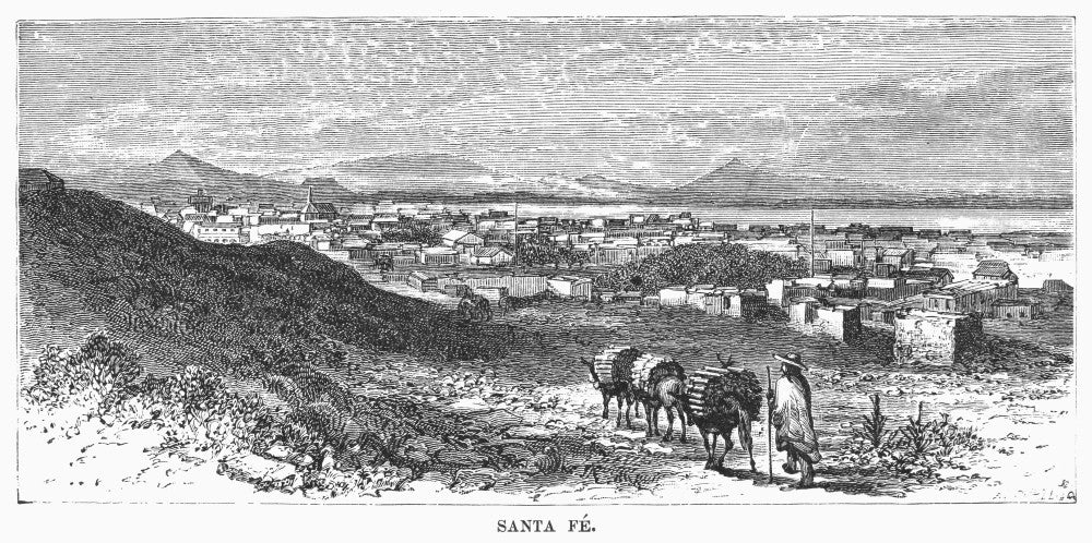 Santa Fe C1847 Line Engraving Print by Granger Collection