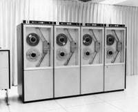 Mainframes in a Computer Lab Fine Art Print
