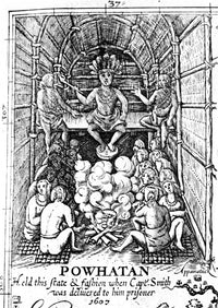 Powhatan Line Engraving Poster Print by Granger Collection