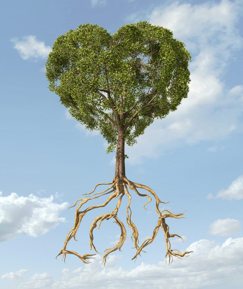 Heart-Shaped Tree Fine Art Print with Love Roots - VARPSTVET200057S