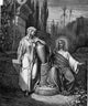 Jesus and the Samaritan Woman Fine Art Print by Gustave Dore