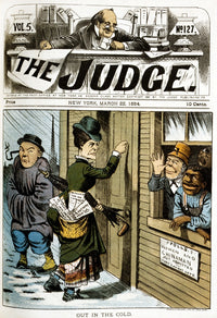 Suffrage Cartoon 1884 'Out In The Cold' Fine Art Print by Grant Hamilton