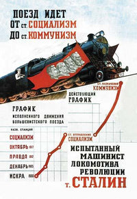 Soviet Five Year Plan Chart Fine Art Print by Pavel Sokolov-Skalya