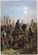 Constantine's Conversion at the Milvian Bridge - Steel Engraving Poster Print