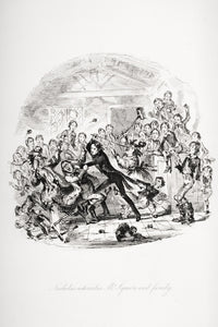 Nicholas Astonishes Mr. Squeers and Family Fine Art Print by H.K. Browne