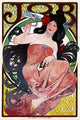 Mucha: Cigarette Papers French Lithograph Poster Print by Alphonse Mucha