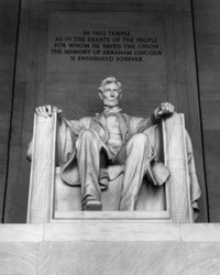 Abraham Lincoln Memorial Statue Poster Print - Washington DC