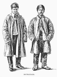 Romanian Immigrants Fine Art Print - Wood Engraving, 1892