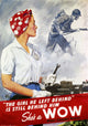 The Girl He Left Behind WWII Recruitment Poster Print