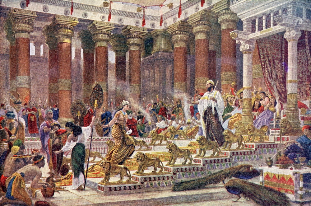 The Visit of the Queen of Sheba to King Solomon Fine Art Print by Ken Welsh