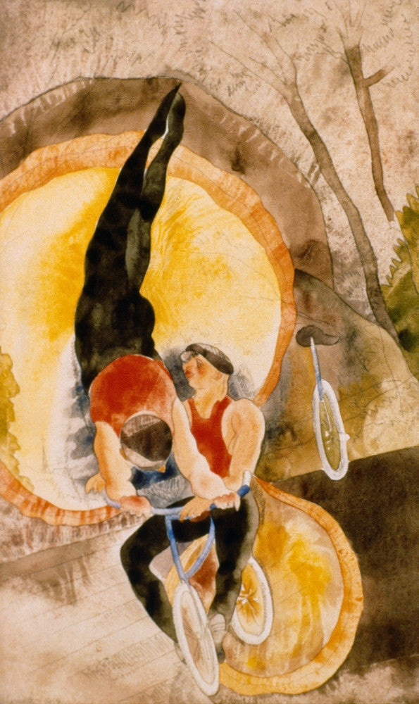 Acrobats Fine Art Print by Charles Demuth (Watercolor, 1919)