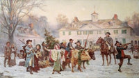The Mount Vernon Yule Log Fine Art Print by Jean Leon Gerome Ferris
