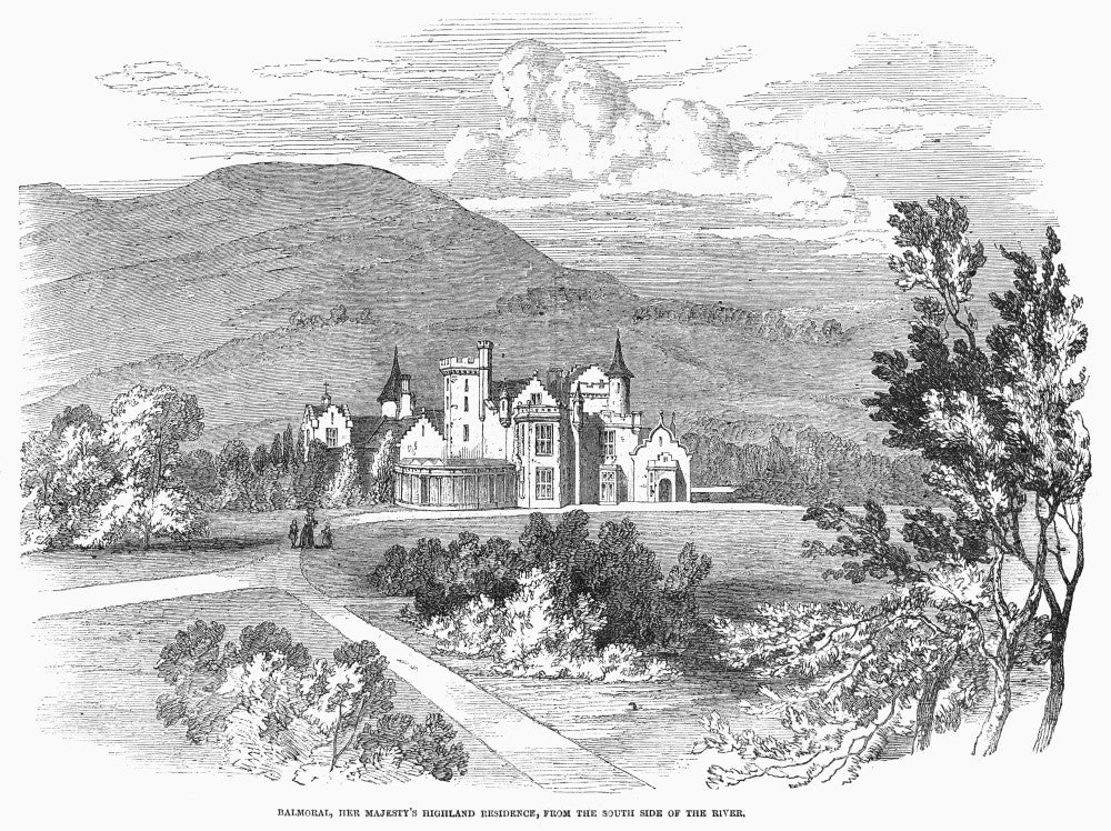 Balmoral Castle Fine Art Print - Historic Wood Engraving