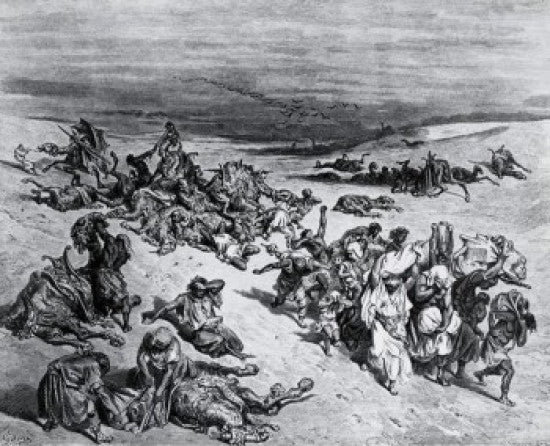 The Plague of Pestilence Fine Art Print by Gustave Dore