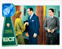 Illicit Movie Poster Fine Art Print featuring Barbara Stanwyck, Ricardo Cortez, and James Rennie (1931)