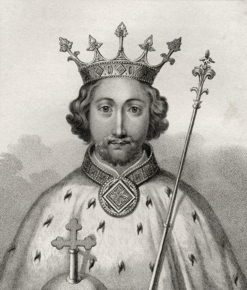 Richard II, King of England 1367-1400 Engraving by Bocquet - Fine Art Print