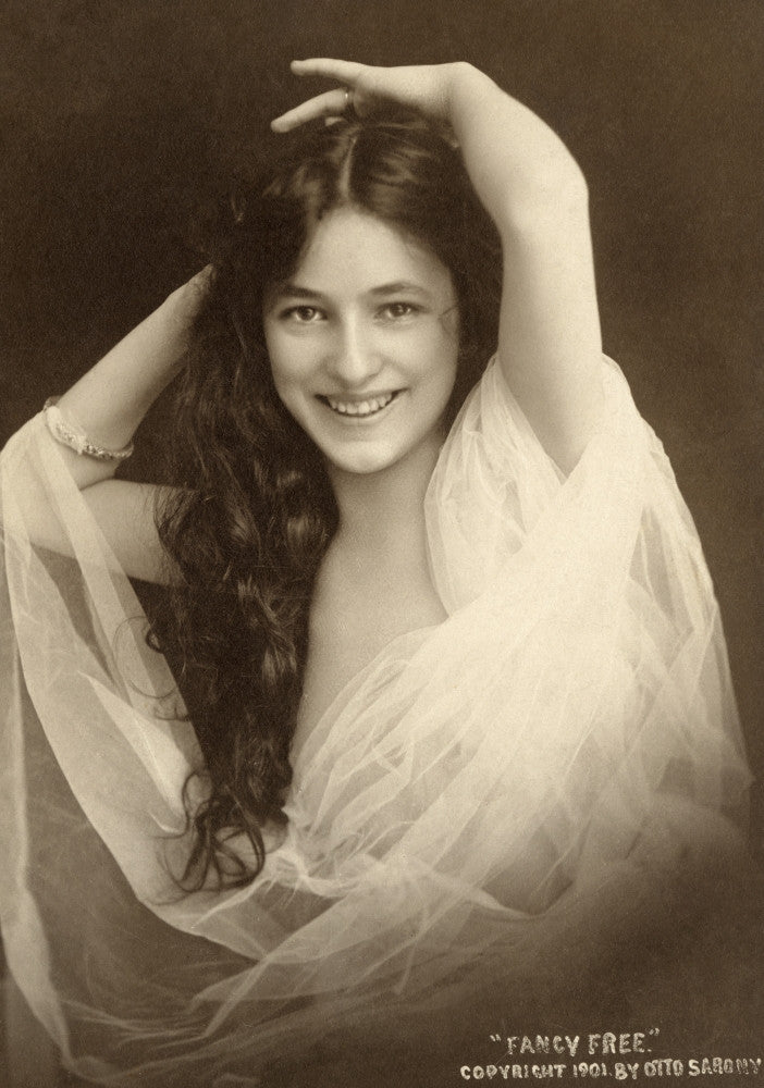 Evelyn Nesbit Cabinet Card Photograph by Otto Sarony - Fine Art Print