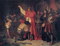 Cardinal De Cisneros Releasing Prisoners in Oran Fine Art Print by Francisco Jover Casanova