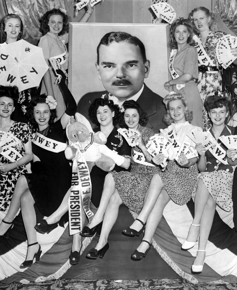 Thomas E. Dewey Supporters at the 1944 Republican National Convention Poster Print