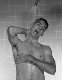 Naked Man Taking Shower Fine Art Print - Multiple Sizes Available