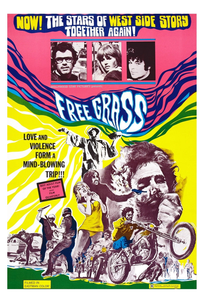 Love & Violence on a Psychedelic Trip Fine Art Print by Hollywood Star