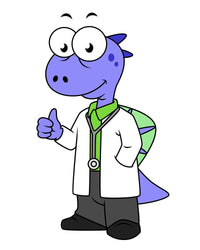 Spinosaurus Doctor Illustration Poster Print - Fine Art