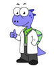 Spinosaurus Doctor Illustration Poster Print - Fine Art