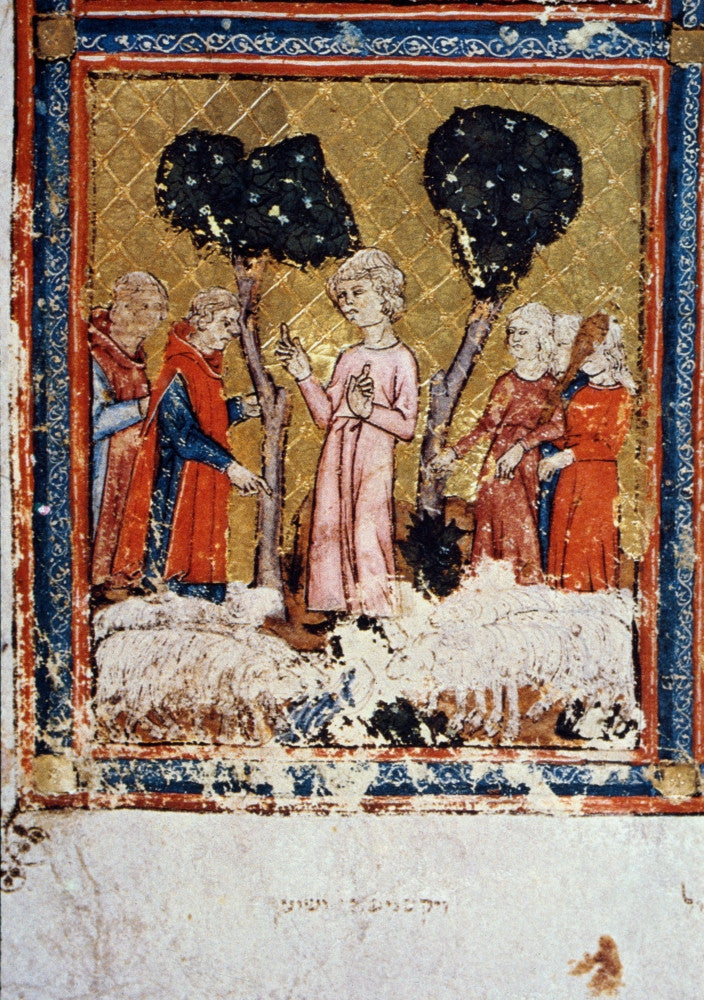 Exodus: Moses - Manuscript Illumination Fine Art Print (1320-30)