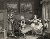 The Harlot's Progress: Quarrels with Her Protector Fine Art Print