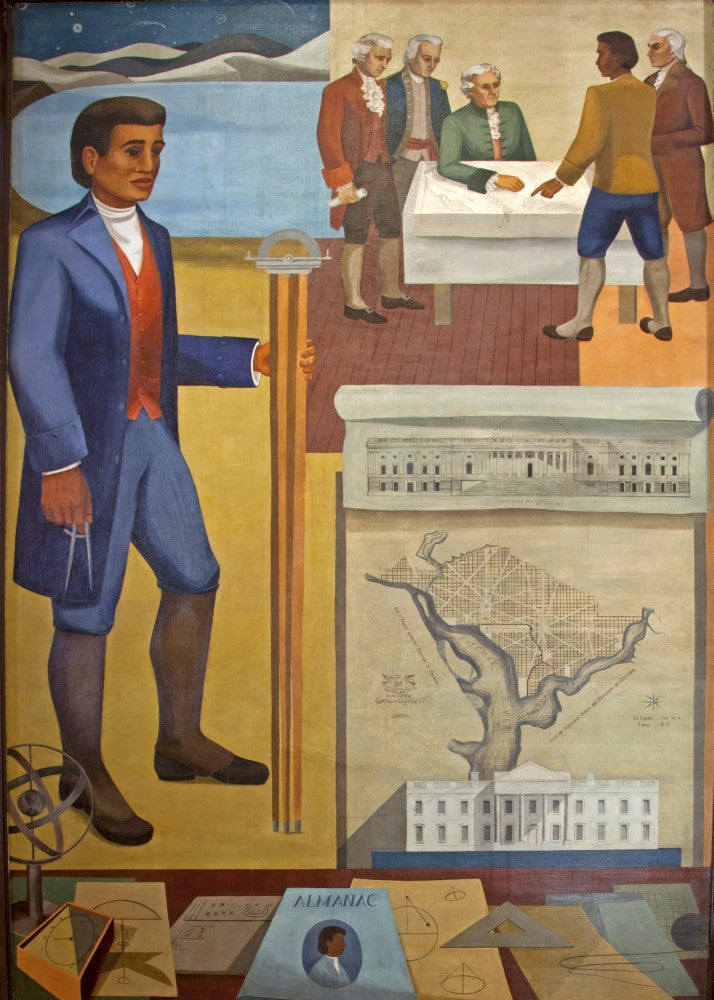Benjamin Banneker Mural Fine Art Print by Maxime Seelbinder