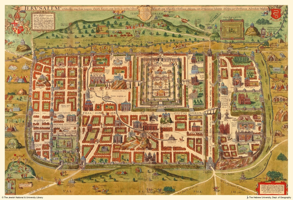 Jerusalem Description Fine Art Print by Christiaan van Adrichem