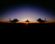 Silhouette of the F-22 Raptor Fine Art Print by Stocktrek Images