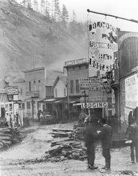 Deadwood, South Dakota Vintage Poster Print - 1877 Scene