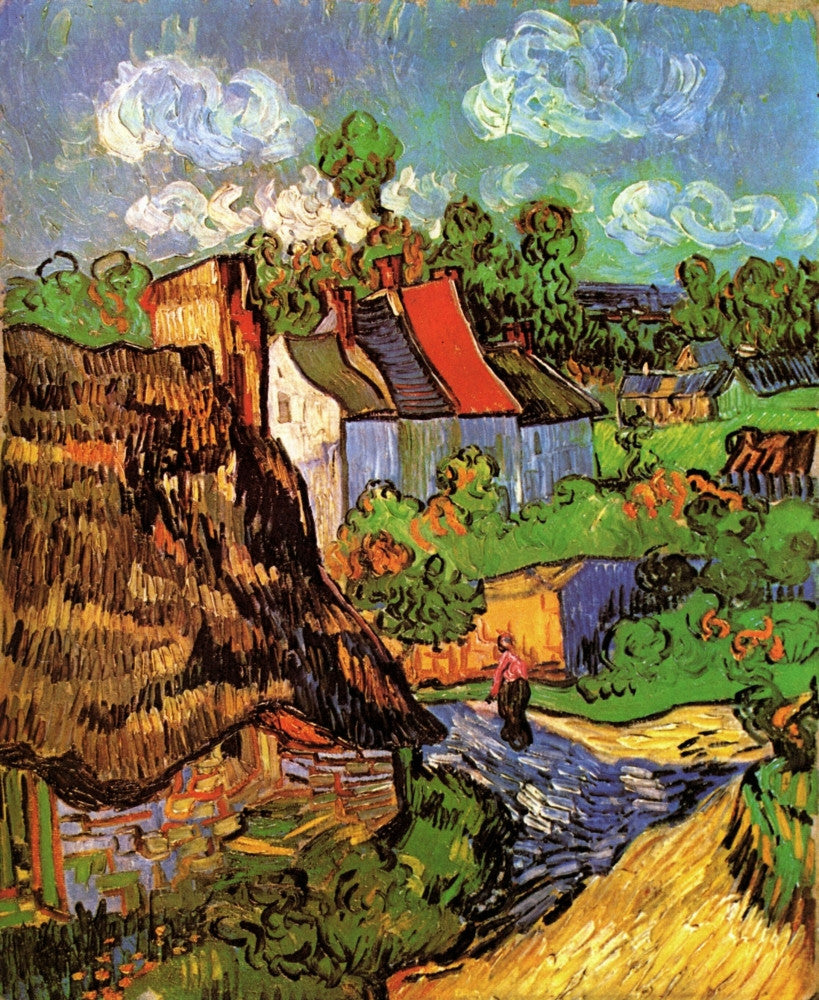 Houses in Auvers Fine Art Print - Available in Multiple Sizes