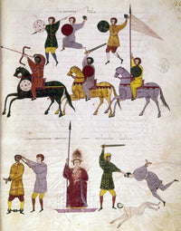 Spain: Knights of the Reconquista Manuscript Illumination Fine Art Print