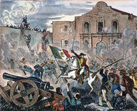 The Alamo: Storming of the Fort by General Santa Anna - 1836 Fine Art Print