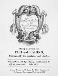 The Compleat Angler Fine Art Print - Title Page by Izaak Walton