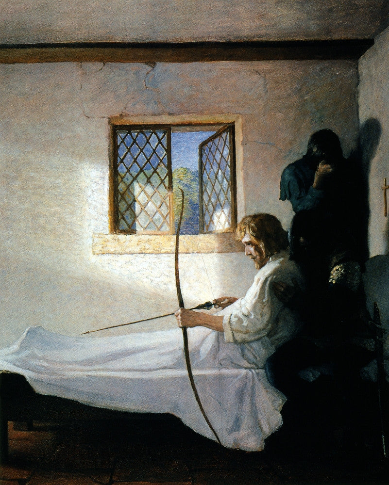 N.C. Wyeth 'The Passing of Robin Hood' Fine Art Print - 1917