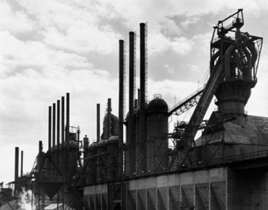 Smoke Stacks at a Steel Mill Fine Art Print