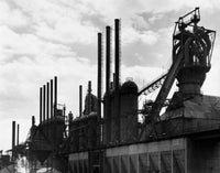 Smoke Stacks at a Steel Mill Fine Art Print